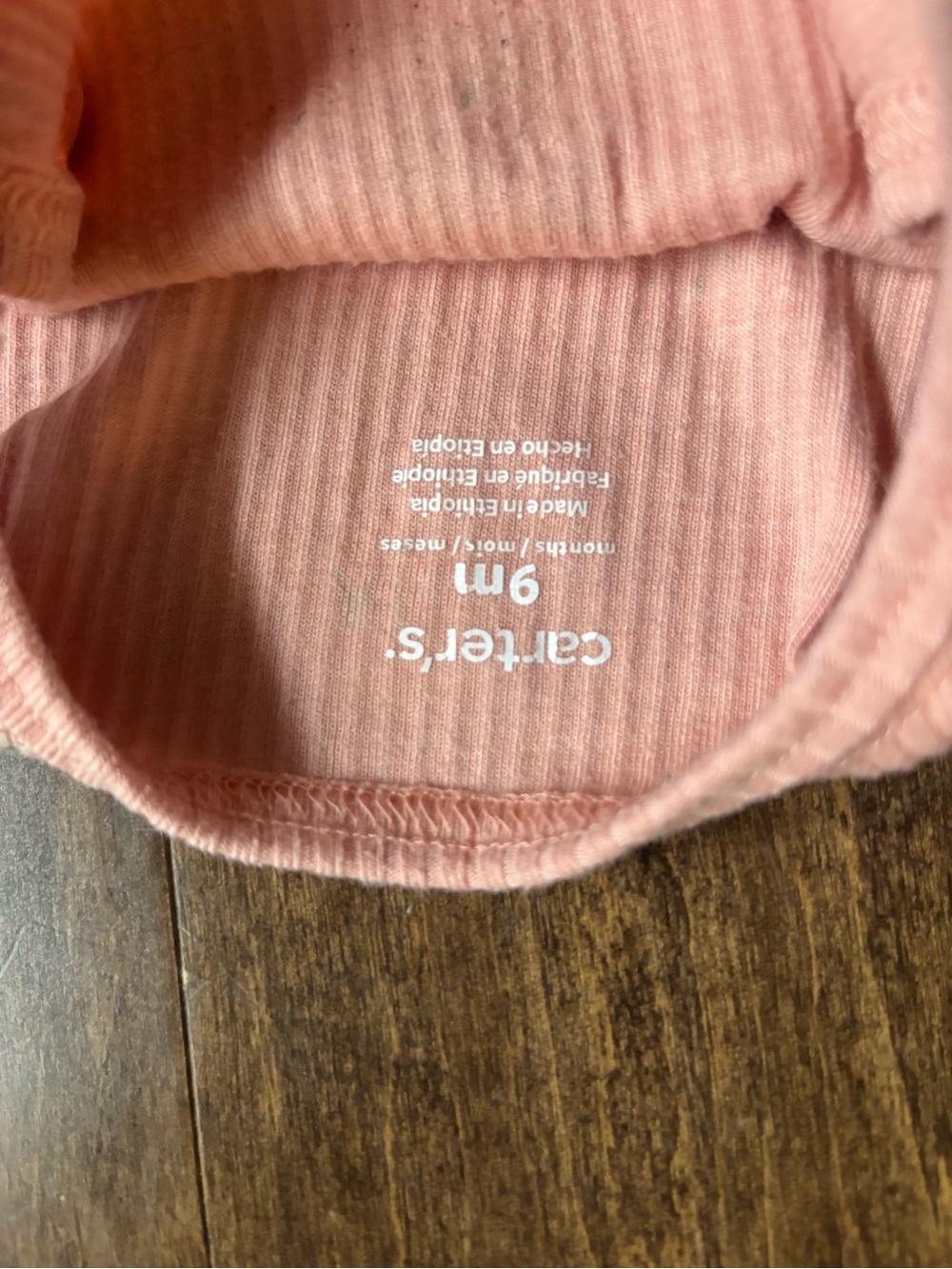 Carter's Pink Ribbed Daisy Two-Piece Set - Picture 4 of 6